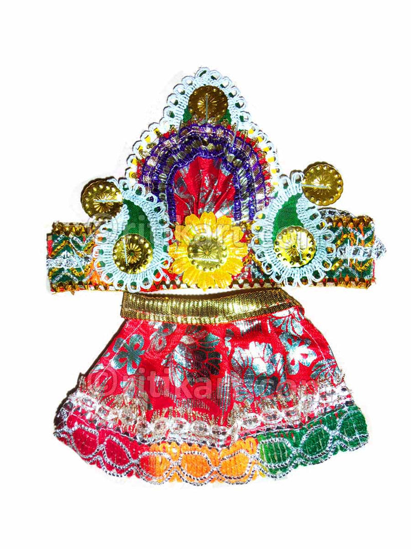 Jagannath Balabhadra Subhadra puja Mukta dress 1 Feet pic-3