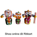Jagannath Balabhadra Subhadra Wooden Idol 15 CMs High pic-1