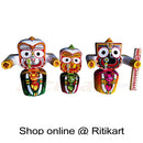 Jagannath Balabhadra Subhadra Wooden Idol 15 CMs High pic-1