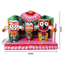 Lord Jagannath Balabhadra Subhadra idol 8 Inch With Prabha pic-1
