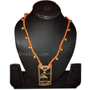 Tribal Dokra Necklace of a Woman dancer with Brass Balls