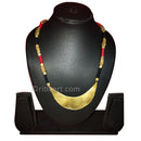 Tribal Dhokra Necklace with Semi Circle Design