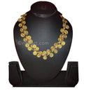 Tribal Necklace with Spiral Golden Dhokra Rings
