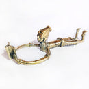 Dhokra Art Tribal Woman Reading Book on Floor Showpiece