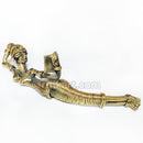 Dhokra Art Tribal Woman Side Sleeping and Reading Book