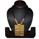 Tribal Necklace with Four Stars in a Square Design