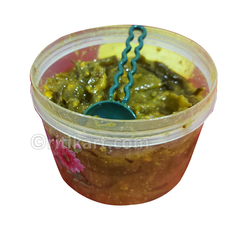 Green Chilli Pickle/Hari Mirch ka Achaar/Lanka Achaara_2