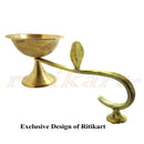 Brass Karpur Aalati Stand pic-1