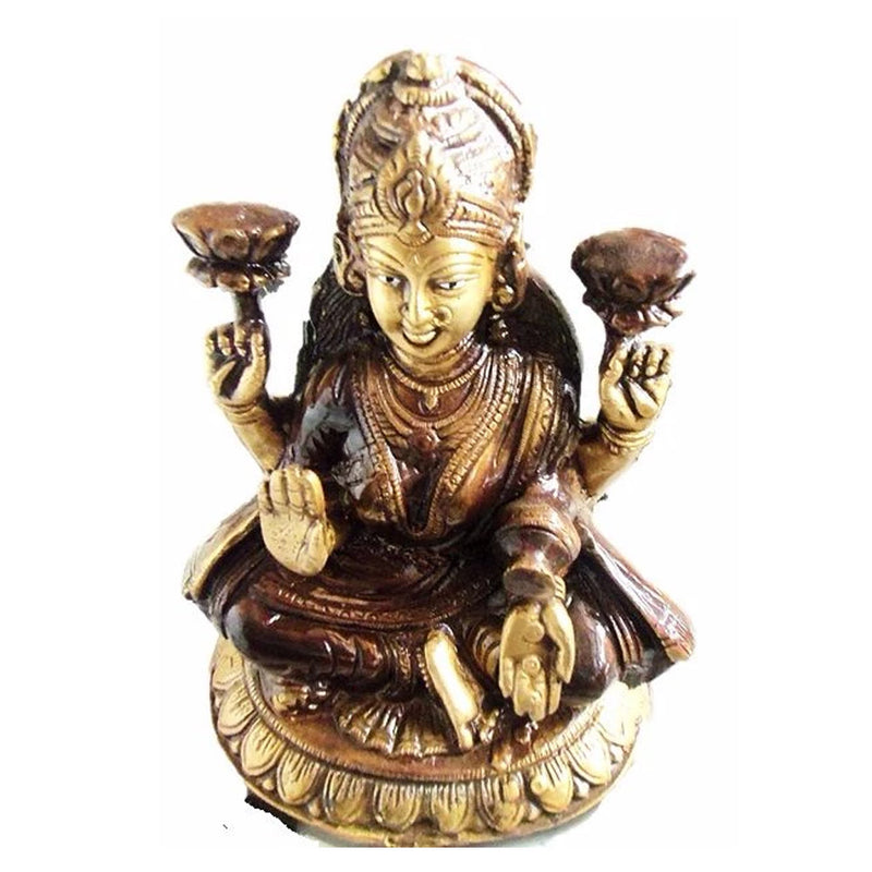 Brass Goddess Laxmi Idol