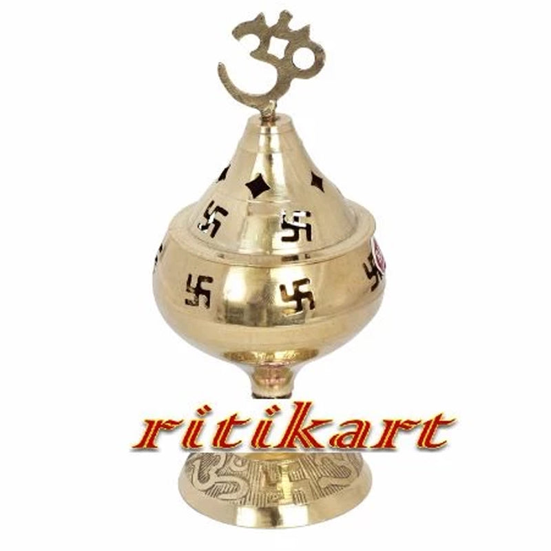 Balakati Spiritual Brass Diya with Top (Big size) pic-1