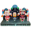 Lord Jagannath Balabhadra Subhadra idol 6 Inch With Prabha pic-1