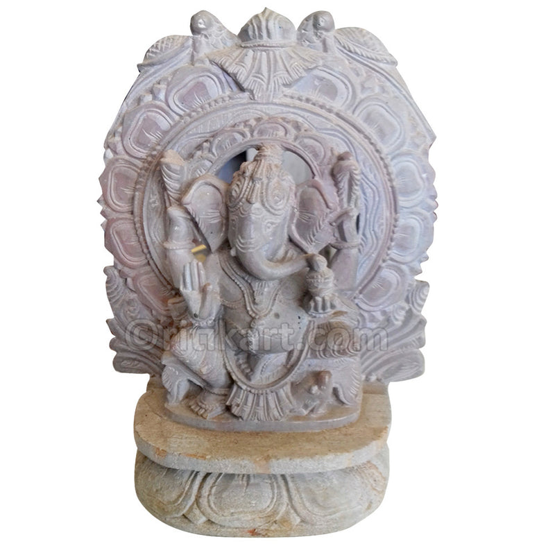 Pink Stone Meherari Lord Ganesh Work Showpiece pic-1