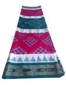 Gorgeous Green and Pink Pasapalli Maniabandha Cotton Saree