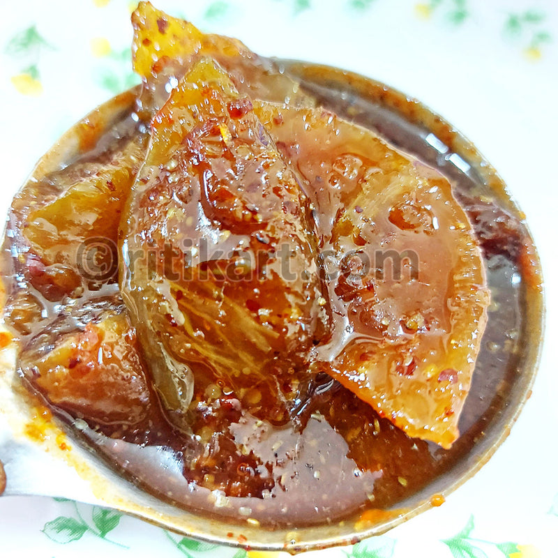 Berhampur Special Sweet Jelly Lemon Pickle/Lembu Mitha Achaar/Nimbu ka Mitha Achaar