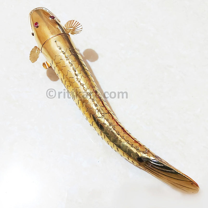 Handmade Flexible Bellaguntha Brass Decorative Fish