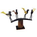 Horn Work - Cow Horn 4 Bird Sitting on Tree Stand