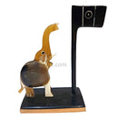 Cow Horn Made Elephant with Flag