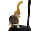 Cow Horn Made Elephant with Flag