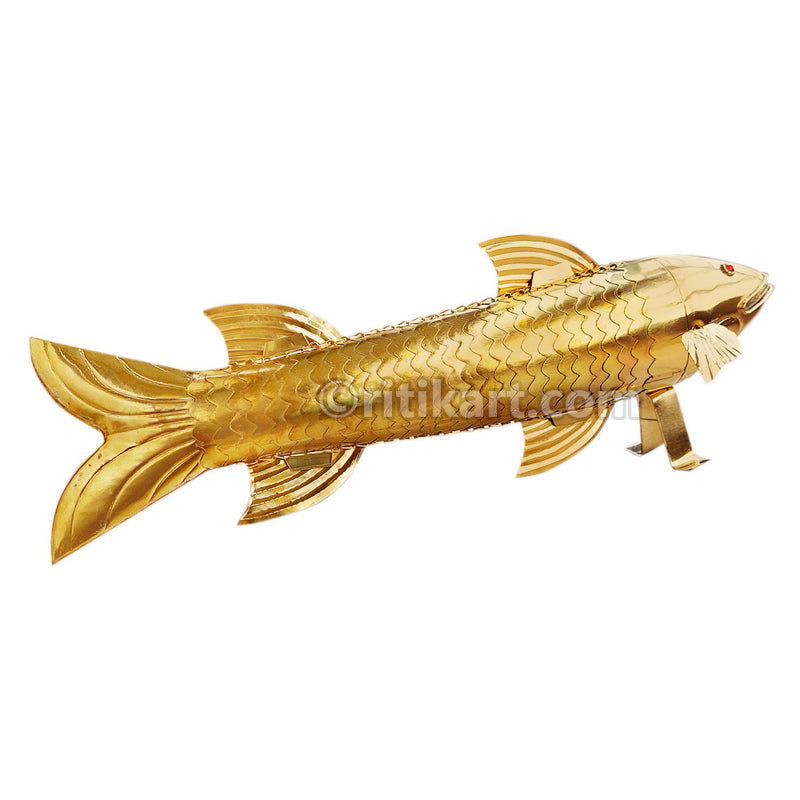 Handmade Flexible Bellaguntha Brass Rohu Fish
