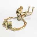 Dhokra Art Tribal Woman Reading Book on Floor Showpiece