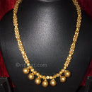 Tribal Necklace with Brass Balls Embedded with Dokra Beads