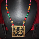 Tribal Dokra Necklace with Wedding Tribal Couple
