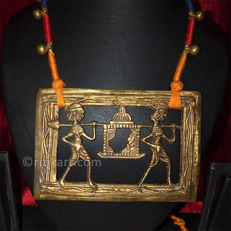 Tribal Dokra Necklace of a Bride in Doli