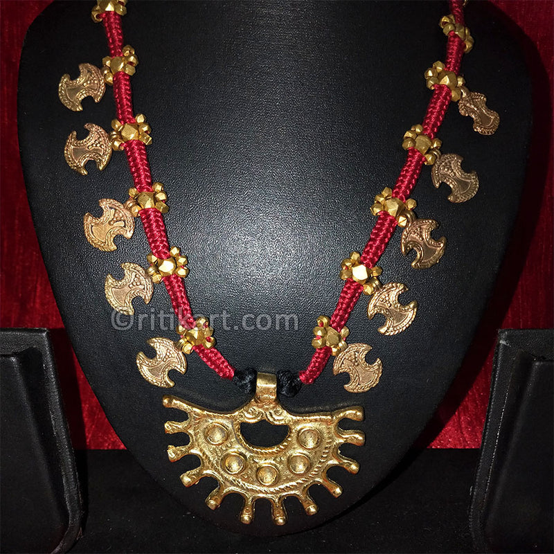 Tribal Ancient Dhokra Beautiful Designer Necklace