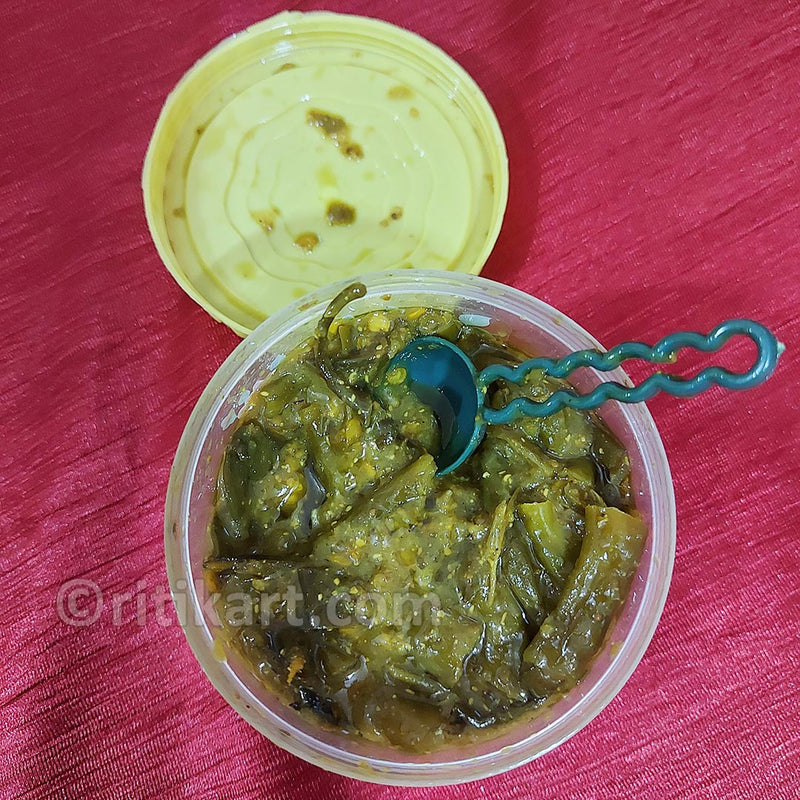 Green Chilli Pickle/Hari Mirch ka Achaar/Lanka Achaara_3