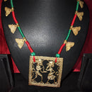 Tribal Antique Design Village Couple Necklace