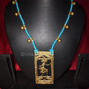 Tribal Dokra Necklace with Village Woman