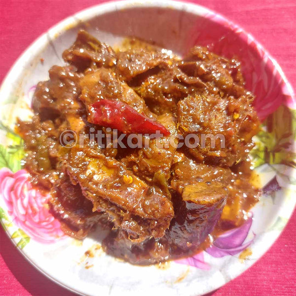 Ambula Pickle with Mustard Paste.(ଆମ୍ବୁଲ ବେସର ଆଚାର)