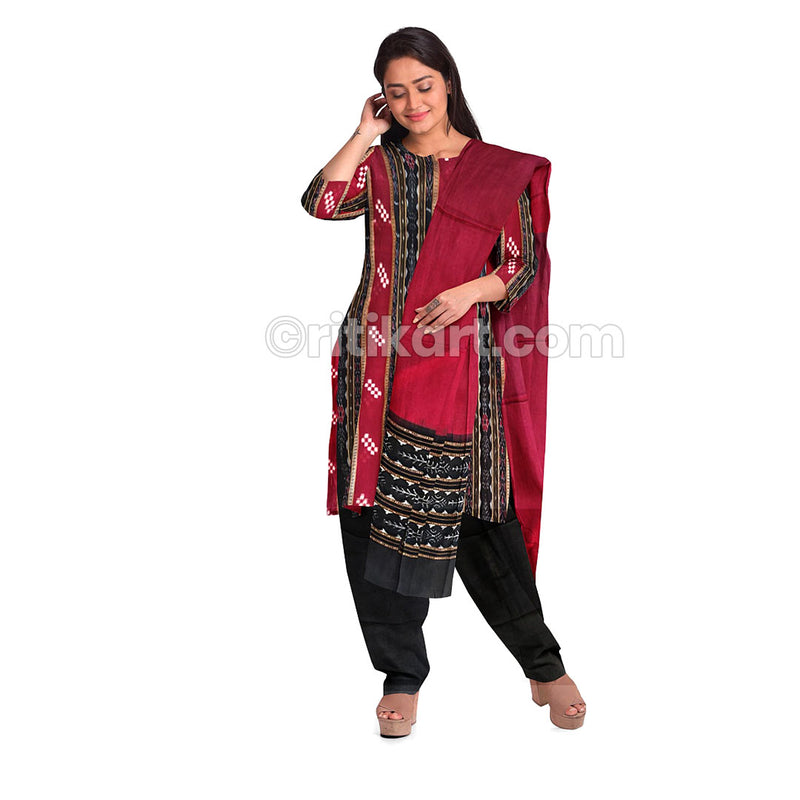 Sambalpuri Cotton Blend Self Design Salwar Suit Material Price in India -  Buy Sambalpuri Cotton Blend Self Design Salwar Suit Material online at  Flipkart.com