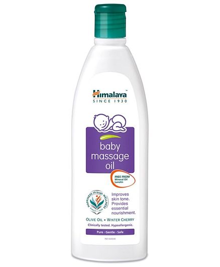 Himalaya Herbal Baby Massage Oil Bottle