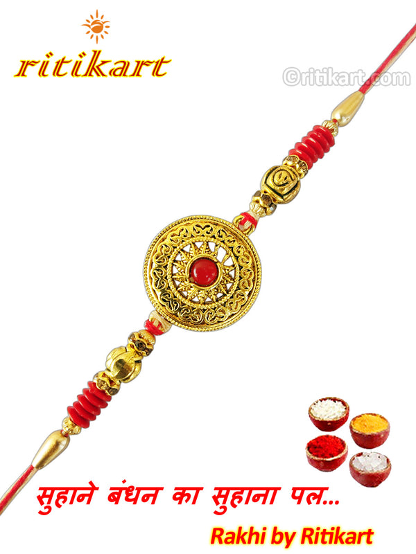 Exclusive Royal Premium Designer Metal Rakhi
