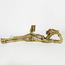 Dhokra Art Tribal Woman Side Sleeping and Reading Book