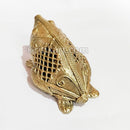 Ancient Dhokra Frog Showpiece