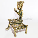 Tribal Woman Hair Combing Dhokra Art Showpiece