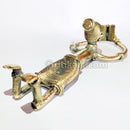 Dhokra Art Tribal Woman Reading Book on Floor Showpiece