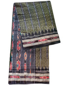 Green Color Body Bandha Maniabandha Cotton Saree