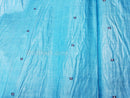 Tussar Fine Silk Raw Fabric  Sky Blue p-2