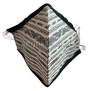 Sambalpuri Handloom Triple Layer Mask-White & Black
