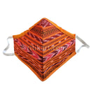 Sambalpuri Handloom Triple Layer Mask-Orange