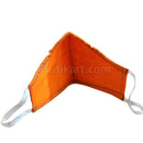 Sambalpuri Handloom Triple Layer Mask-Orange