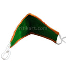 Sambalpuri Handloom Triple Layer Mask-Green with Orange Border