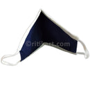Sambalpuri Handloom Triple Layer Mask-Blue with White Border