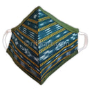 Sambalpuri Handloom Triple Layer Mask- Battle Green Color