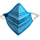 Sambalpuri Handloom Triple Layer Mask- Cyan Color
