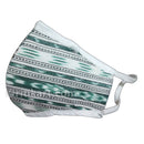 Sambalpuri Handloom Triple Layer Mask- White with Green