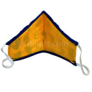 Beautiful Printed Triple Layer Mask- Yellow Color